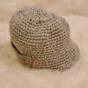 Crotcheted winter hat